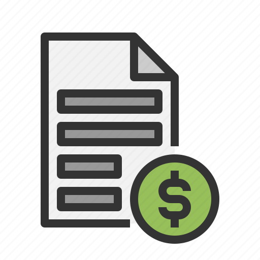 Dollar, sales, report, file icon - Download on Iconfinder