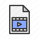 document, film, movie, video, file