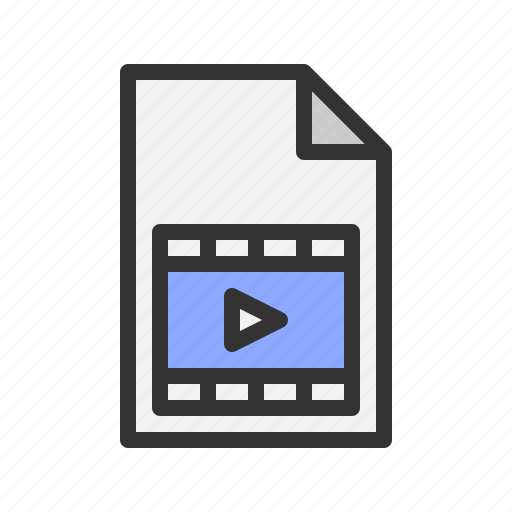 Document, film, movie, video, file icon - Download on Iconfinder
