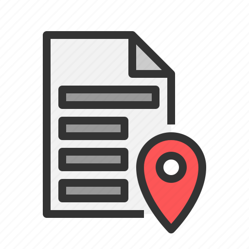 Location, pin, gps, document, file icon - Download on Iconfinder