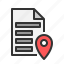 location, pin, gps, document, file 
