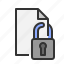 document, lock, security, file 