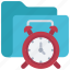 alarm, clock, folder, files, documents, timer, clocks 
