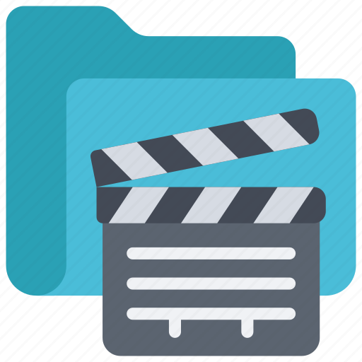 Clapper, board, folder, files, documents, film, equipment icon - Download on Iconfinder