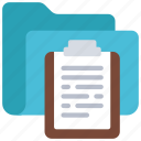 clipboard, folder, files, documents, file