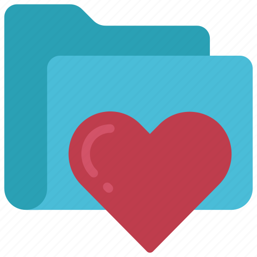 Heart, folder, files, documents, love, like icon - Download on Iconfinder