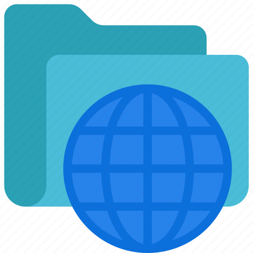 Internet, folder, files, documents, globe, grid icon - Download on Iconfinder