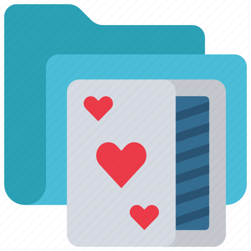 Playing, cards, folder, files, documents, game, poker icon - Download on Iconfinder