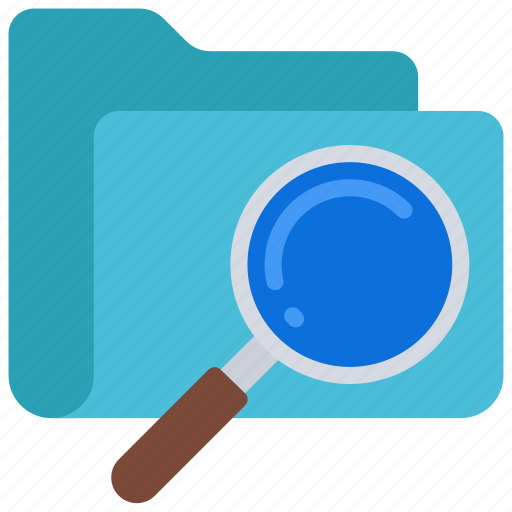 Search, folder, files, documents, magnifying, glass icon - Download on Iconfinder