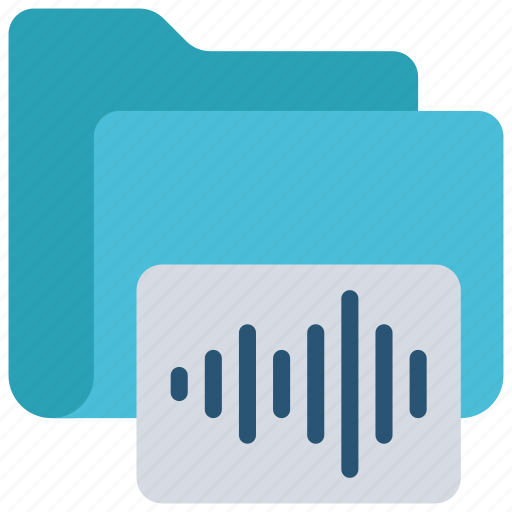 Sound, wave, folder, files, documents, audio icon - Download on Iconfinder
