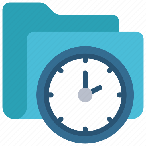 Time, folder, files, documents, timed, clock icon - Download on Iconfinder