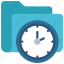 time, folder, files, documents, timed, clock 
