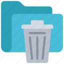 trash, folder, files, documents, bin, delete