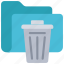 trash, folder, files, documents, bin, delete 