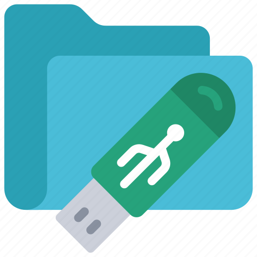 Usb, folder, files, documents, stick, pen, drive icon - Download on Iconfinder