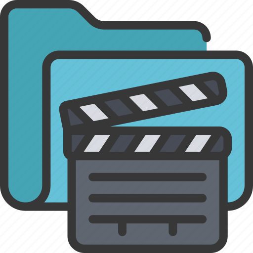 Clapper, board, folder, files, documents, film, equipment icon - Download on Iconfinder