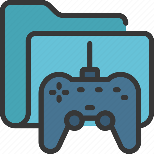 Gaming, folder, files, documents, controller, game icon - Download on Iconfinder