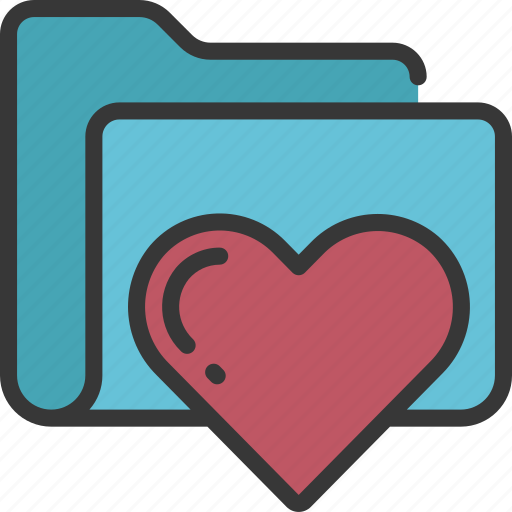 Heart, folder, files, documents, love, like icon - Download on Iconfinder
