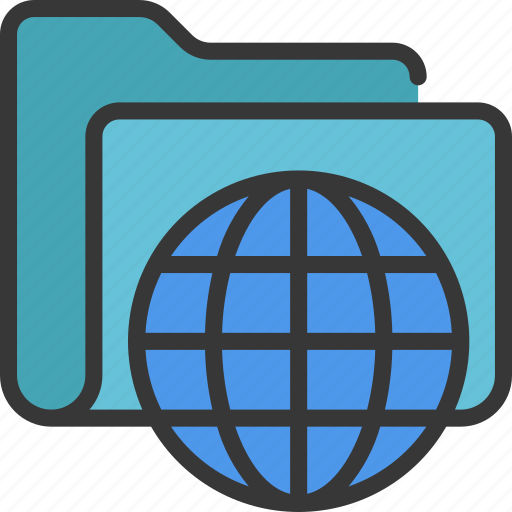 Internet, folder, files, documents, globe, grid icon - Download on Iconfinder