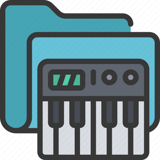 Keyboard, folder, files, documents, music icon - Download on Iconfinder