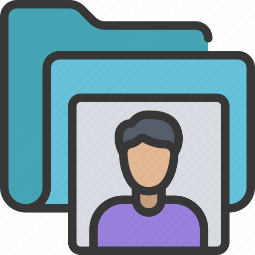 Male, user, folder, files, documents, avatar, man icon - Download on Iconfinder