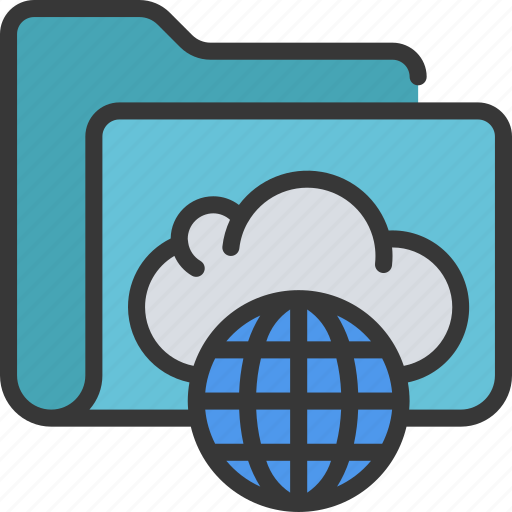 Online, cloud, folder, files, documents, cloudcomputing icon - Download on Iconfinder