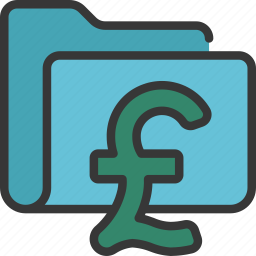 Pound, folder, files, documents, money, cash icon - Download on Iconfinder