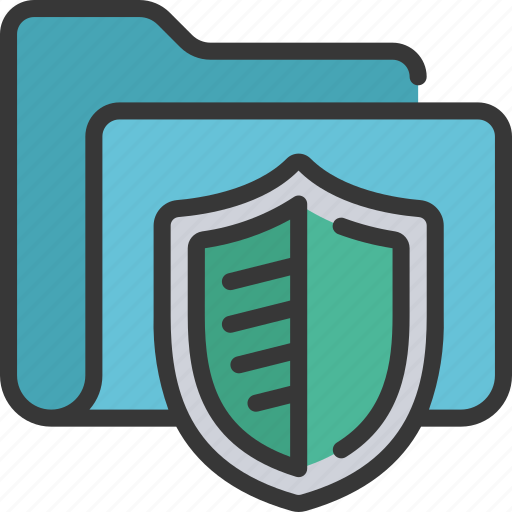 Protected, folder, files, documents, shield, protection icon - Download on Iconfinder