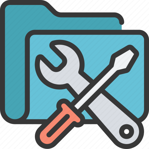 Repair, folder, files, documents, repairs, tools icon - Download on Iconfinder