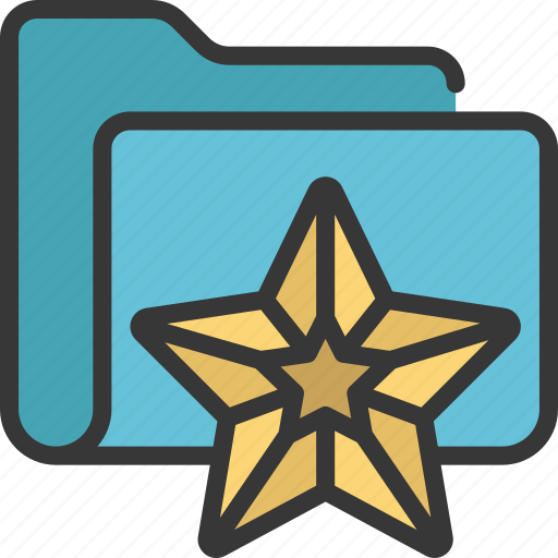 Star, folder, files, documents, starred, favourite icon - Download on Iconfinder
