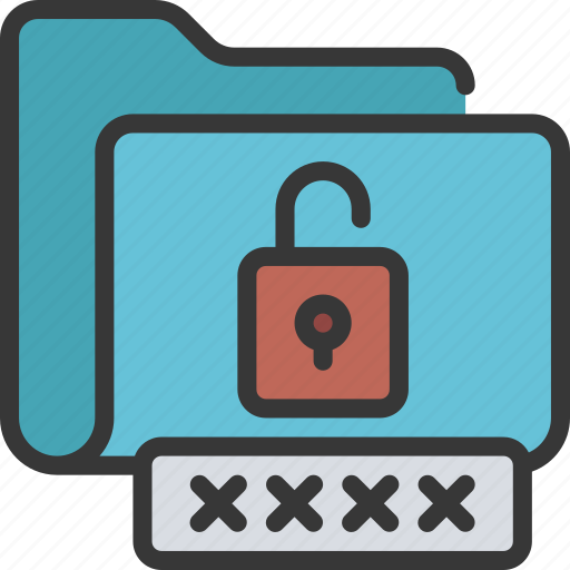 Unlocked, folder, files, documents, unlock, lock icon - Download on Iconfinder