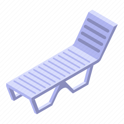 Beach, cartoon, chair, isometric, silhouette, summer, sun icon - Download on Iconfinder