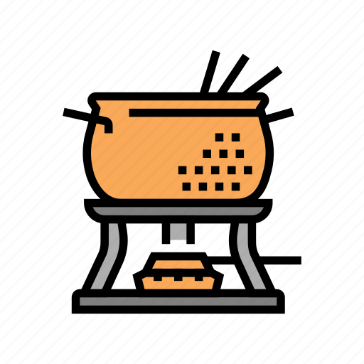 Copper, fondue, pot, cooking, delicious, meal icon - Download on Iconfinder