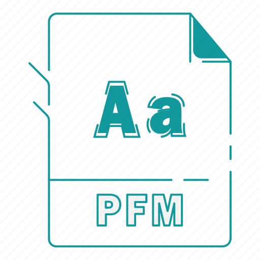 Extension, file, font, font extension, pfm, type, type font icon - Download on Iconfinder