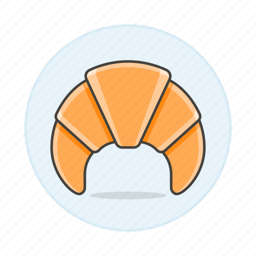 Baked, bakery, bread, breakfast, croissant, food, goods icon - Download on Iconfinder