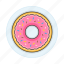 bakery, baking, donut, doughnut, food, pink, simpsons, sprinkles, sweet 