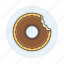 bakery, baking, food, doughnut, chocolate, donut, sweet 