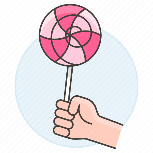 Candy, confectionery, food, hand, holding, lolipop, store icon - Download on Iconfinder