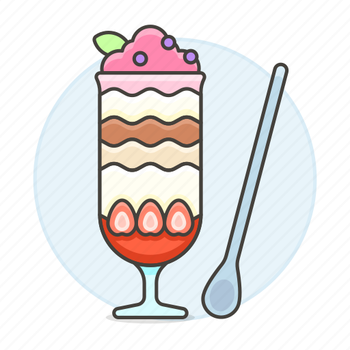 Cold, cream, cup, food, ice, parfait, spoon icon - Download on Iconfinder