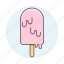 cold, cream, food, ice, melting, pink, popsicle, sweet 