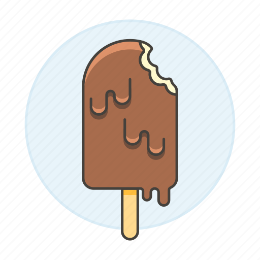 Sweet, cream, ice, covered, food, popsicle, cold icon - Download on Iconfinder