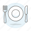 cutlery, food, fork, kinfe, meals, plate, silverware, tableware 