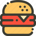 burger, cheese, food, meat, snack