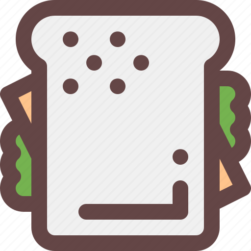Bread, breakfast, food, sandwich, snack icon - Download on Iconfinder