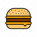 burger, cheeseburger, food, hamburger, restaurant, snack