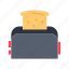 bread, food, kitchen, machine, restaurant, slice, toaster 