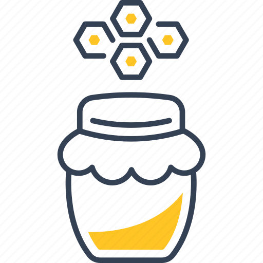 Jar, dessert, food, honeycomb, honey icon - Download on Iconfinder