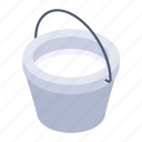 milk basket, milk bucket, pail, milk, healthy drink