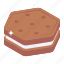 cream biscuit, chocolate biscuit, chocolate cookie, cream cookie, bakery food 
