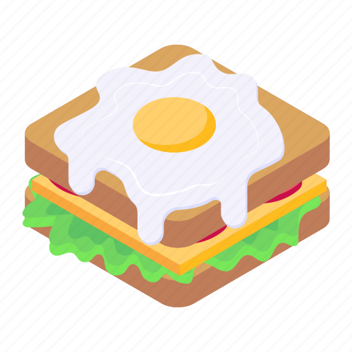 Breakfast, egg toast, food, fry egg, protein icon - Download on Iconfinder